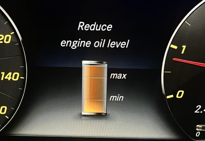 Reduce Engine Oil Level Mercedes