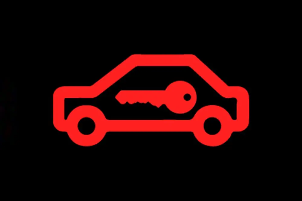 Car With Key Symbol On Dashboard