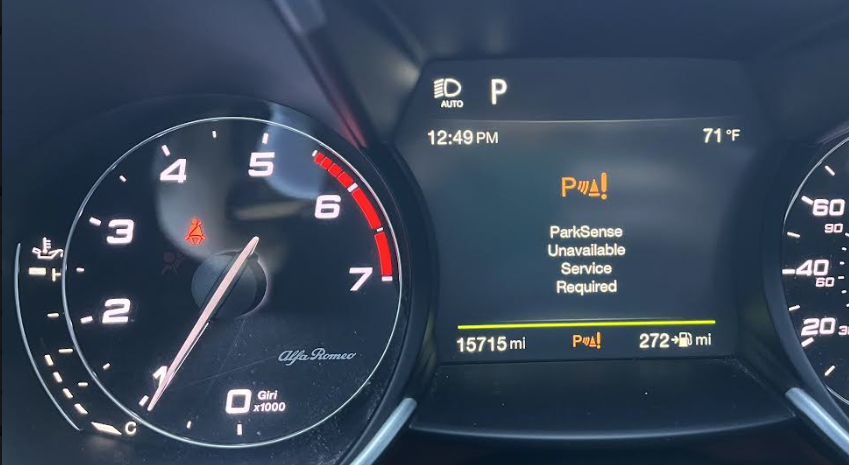 Rear Parksense Unavailable Service Required