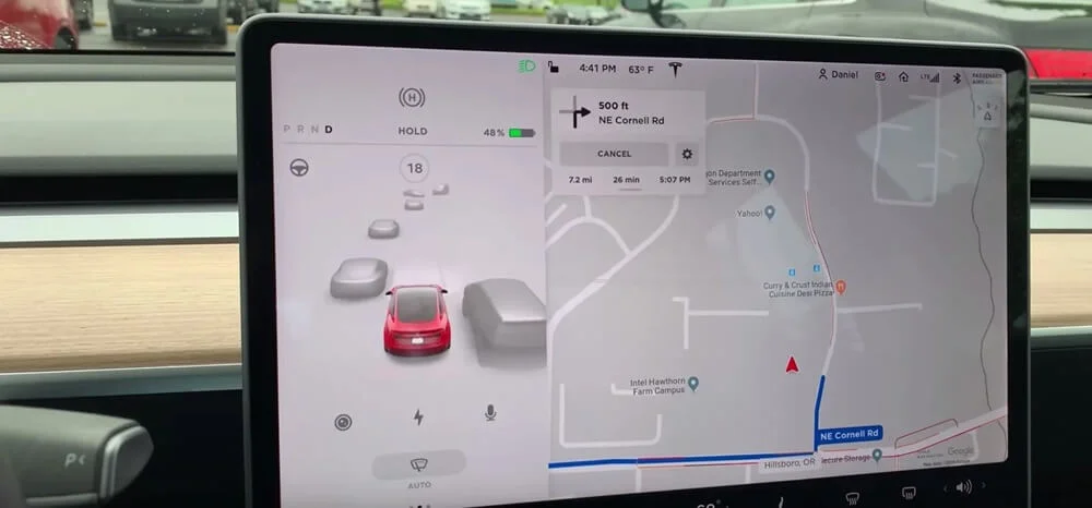 Tesla Live Traffic Visualization Not Working